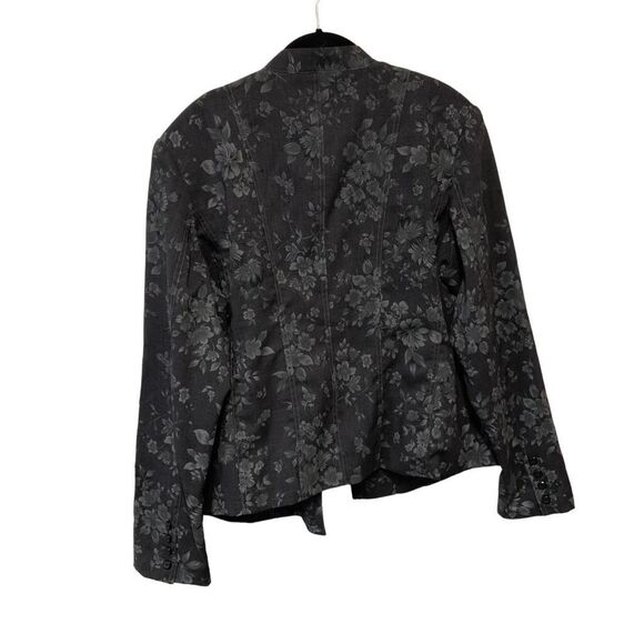 Joni B Floral Grey and Black Jacket Extra Large (XL) NWT - Picture 2 of 5